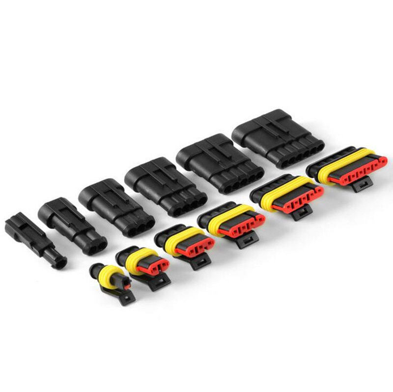 Waterproof Car Electrical Wire Plug Connector Terminal 1-6 Pin Way Blade Fuses