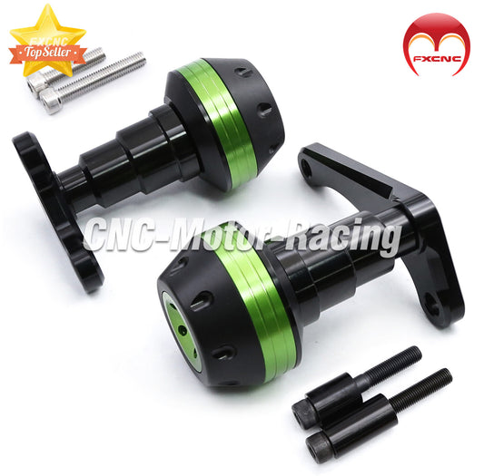 Suitable for Kawasaki ZX14R 2006-2011 CNC green frame collision slider pad drop protection
