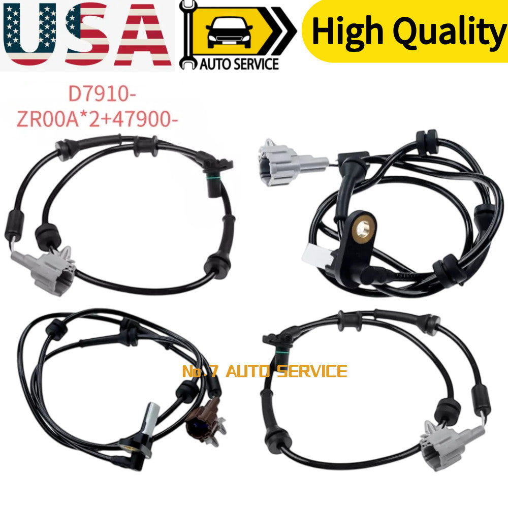4PCS ABS Wheel Speed Sensor front Rear Left Right Fit: for Nissan TITAN 2008-2011