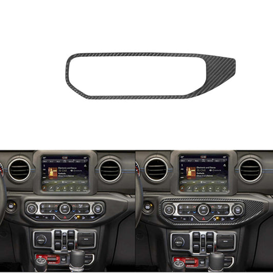 Carbon Fiber A/C Control Fame Cover for Jeep for Wrangler JL 2018+ Gladiator 2020+