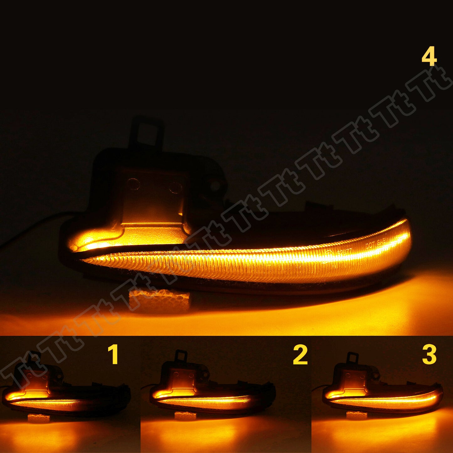 Switchback LED side mirror turn signals for Toyota RAV4 19-23 and Tacoma 16-23.