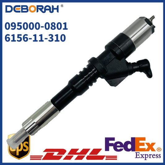 095000-0801 095000-0800 6156-11-3100 Common Rail Injector Para Engine for
