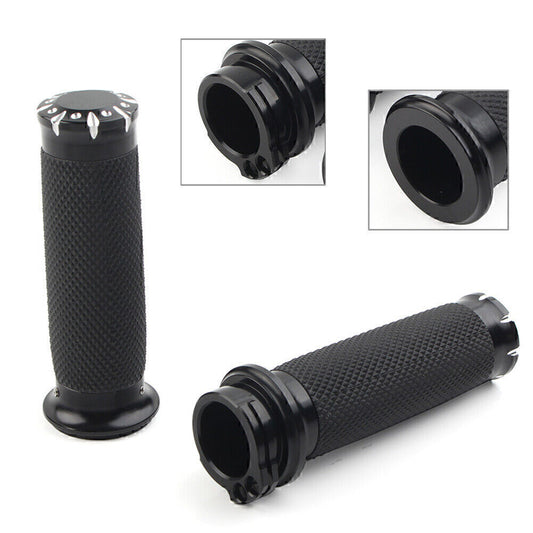 1 Lenkergriffe f¨¹r for Harley Touring Sportster Dyna Softail VRSC Schwarz