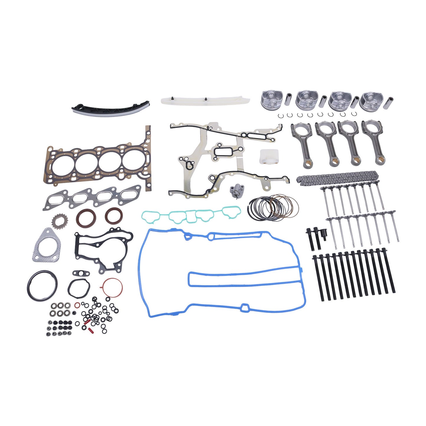Engine Pistons Overhaul Rebuild Kit - Con Rods For 11-16 for Chevy for Cruze for Buick 1.4L