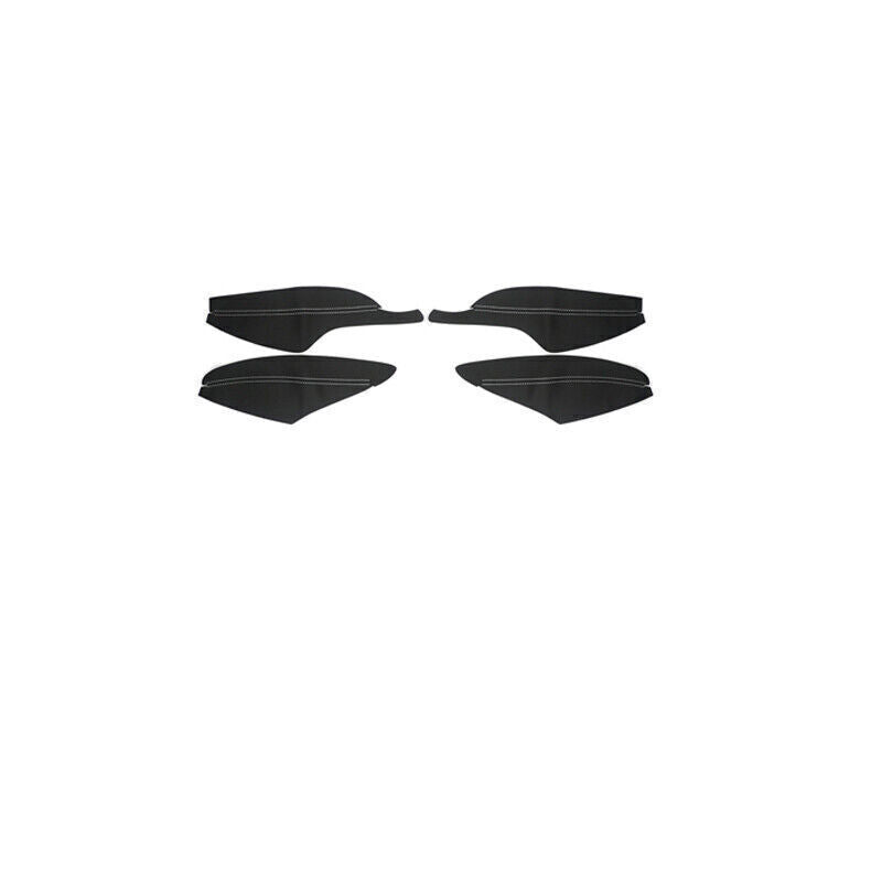Black White for Toyota for Corolla 20-24 Cover Trim Leather Interior Door Armrest 4X