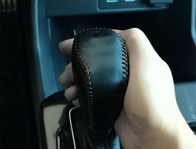 for Honda for Civic 11th 2022-23 Black Leather Console Gear Shift Knob Cover Holster