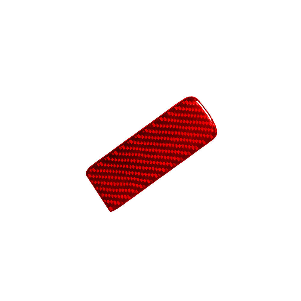 Red Carbon Fiber Below Hand Brake Cover Trim for Mitsubishi Outlander 2014-2016