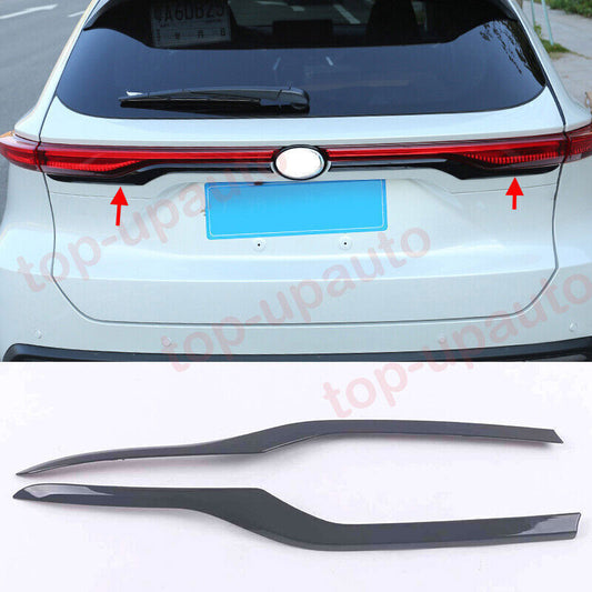 2021-2023 Fit for Toyota Venza Glossy Black Rear Trunk Lid Taillight Strips Trim