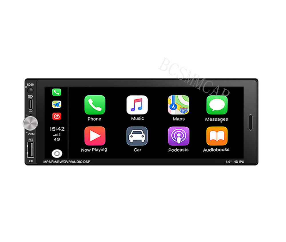 Car Multimedia Video Player BT Handsfree For Apple Carplay Android Auto