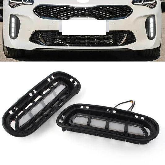 Daytime Running Light DRL Fog Lamp With Turn Signal Function for Kia Stinger