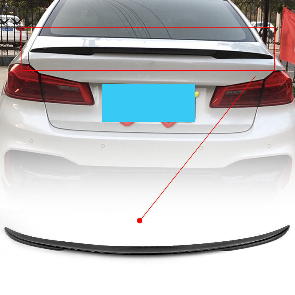 Rear Wing Trunk Lip Spoiler ABS Fit for BMW 12-18 F30 F80 3-SERIES PERFORMANCE Black
