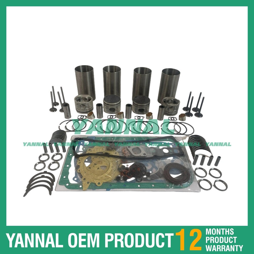 QD32 Rebuild Overhaul Kit with Gaskets, Bearings, and Valve Train for Nissan Forklif