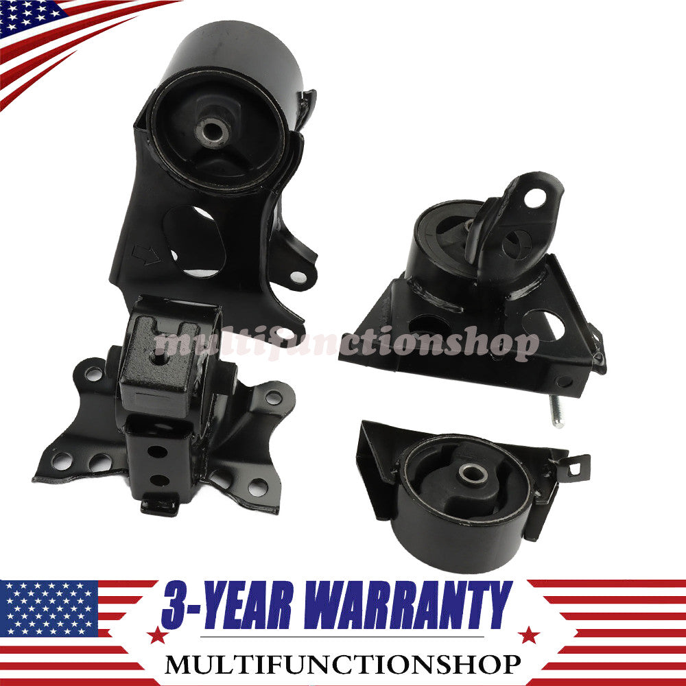 4Pcs Engine Motor Trans Mount Fits for Nissan X-Trail 2.5L Auto Trans 2002-2007