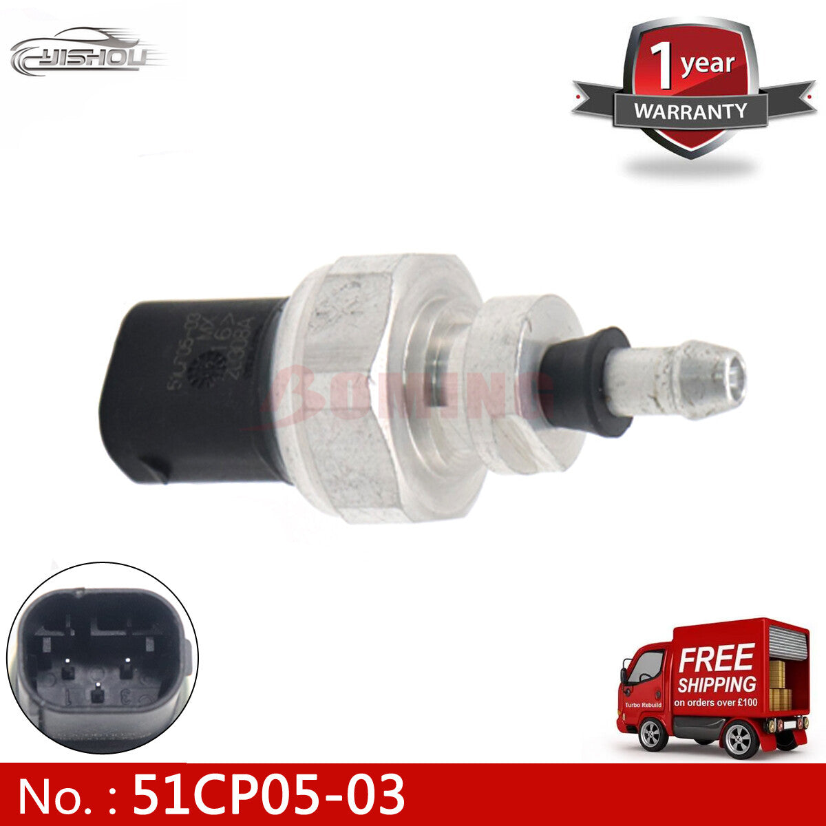 51CP05-03 Pressure Sensor for NISSAN JUKE QASHQAI X-TRAIL and for Vauxhall 8201000764