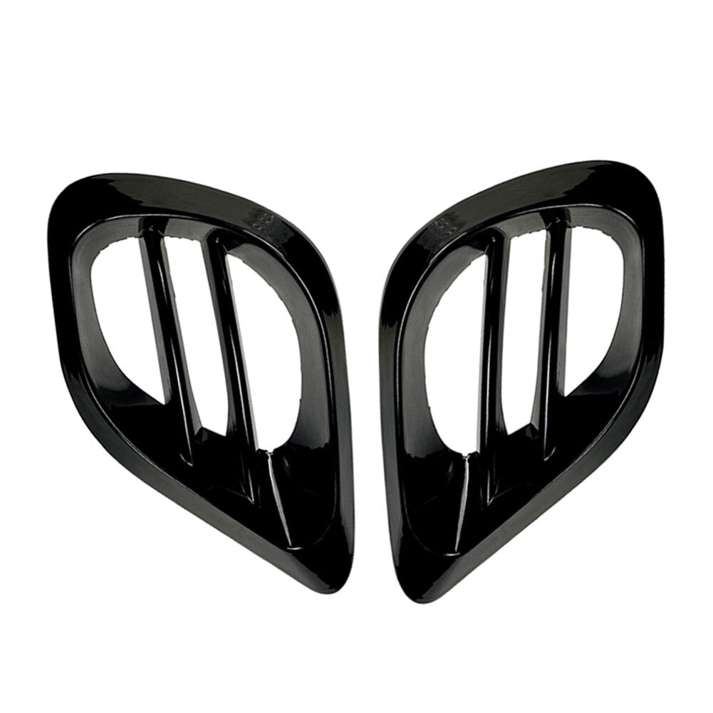Front Bumper Fog Grill Air Vent Trim for Mercedes-Benz W213 E-Class 2020+ Black