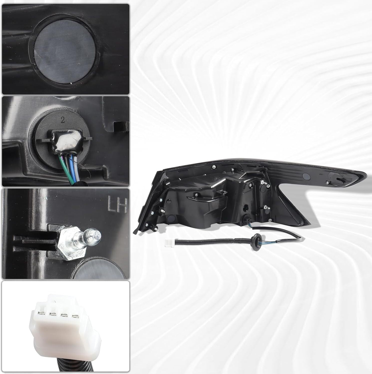 Passenger side taillights for 2019-2021 for Nissan Maxima, model number 265509DJ0A