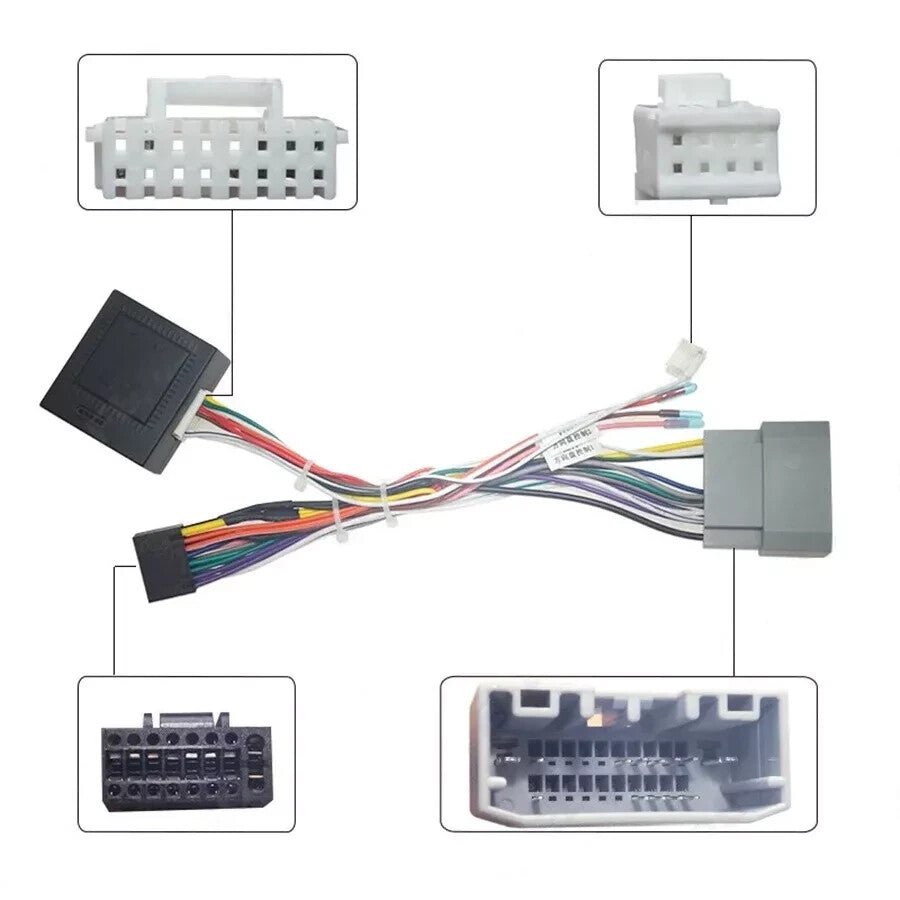 16PIN Car Android Wiring Harness With Canbus for Jeep for Wrangler JK 2008-2018 p