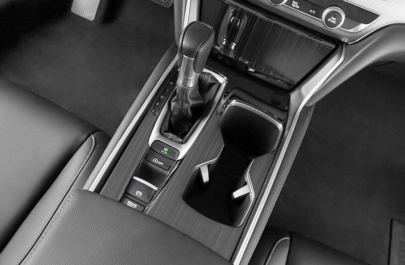 Middle Console Gear Shift Panel Trim Fit for Honda Accord 18-2022 Black Titanium