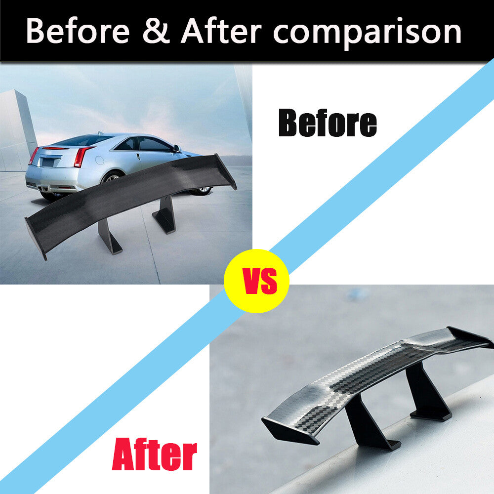 Universal Carbon Fiber for Mini Spoiler Auto Car Trunk Tail Spoiler Wing Decoration