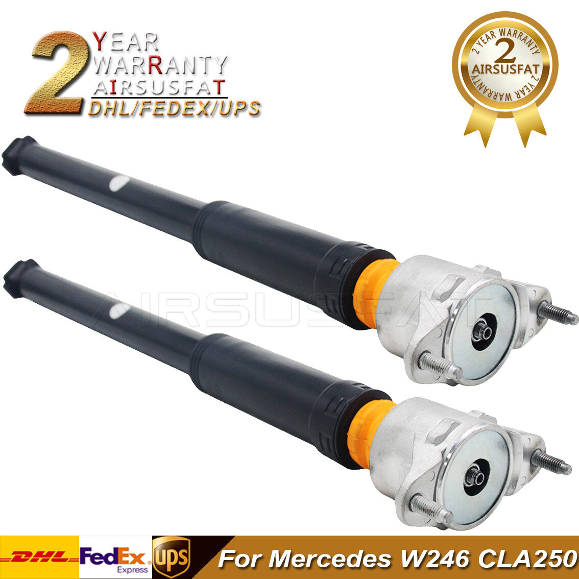 2pcs Rear Left+Right Air Suspension Struts for Mercedes W246 CLA250 2463201831
