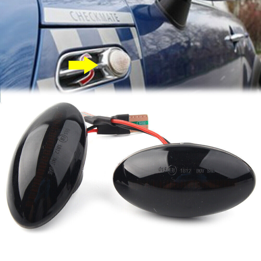LED Dynamic Side Marker Turn Signal Light Sequential for Mini Cooper R50 R52 R53