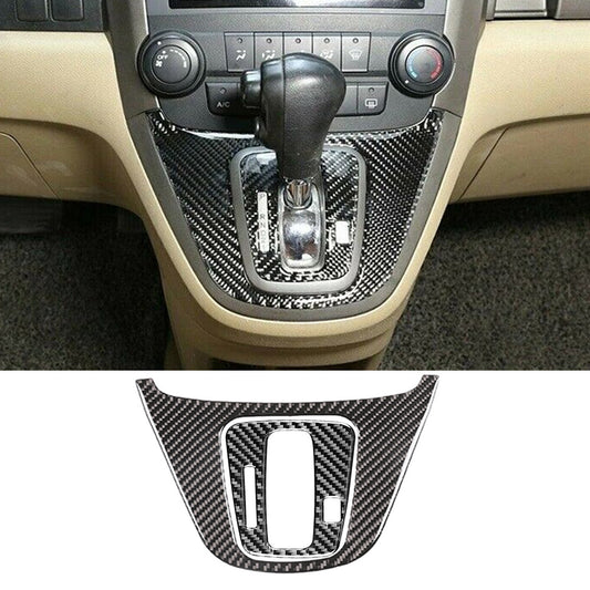 2¡Á Carbon Fiber Central Control Gear Shift Panel CoverFor for Honda CR-V CRV 2007-11