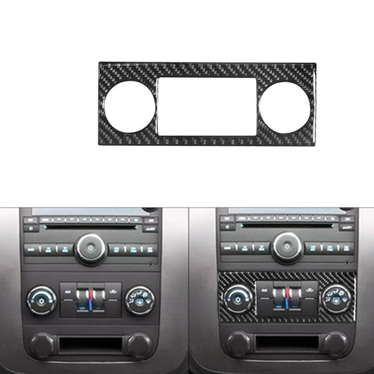 Carbon Fiber Manual Climate Control Trim For Silverado/tahoe/ for sierra 2007-2014