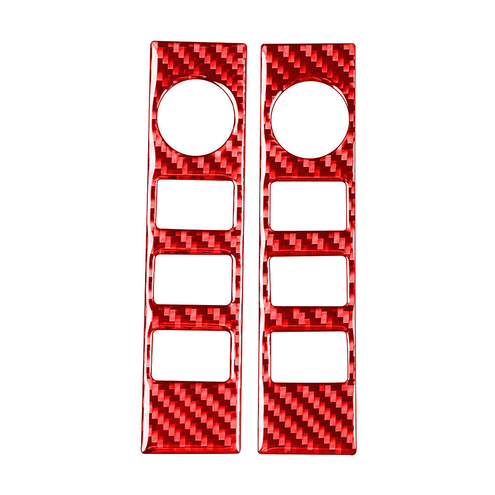 Inner Central Console Volume Switch Cover Trim Fit for Toyota Tundra 2014-2021 Red