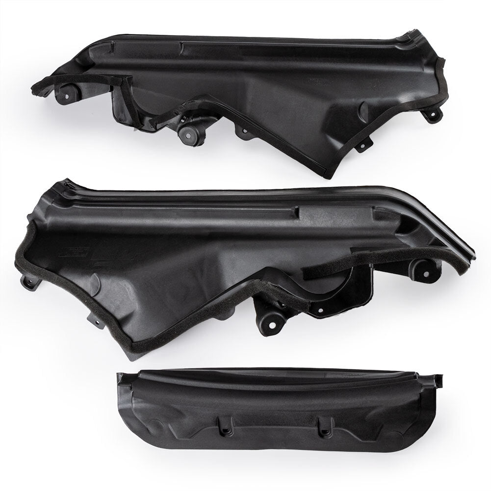 3-piece pack of upper engine partition panels for BMW X5 E70 2006-13.