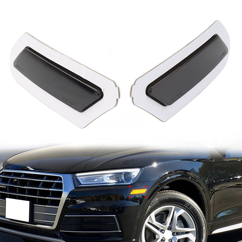Front Bumper Reflector Indicator Marker Turn Signal Light for Audi Q5 SQ5 18-20