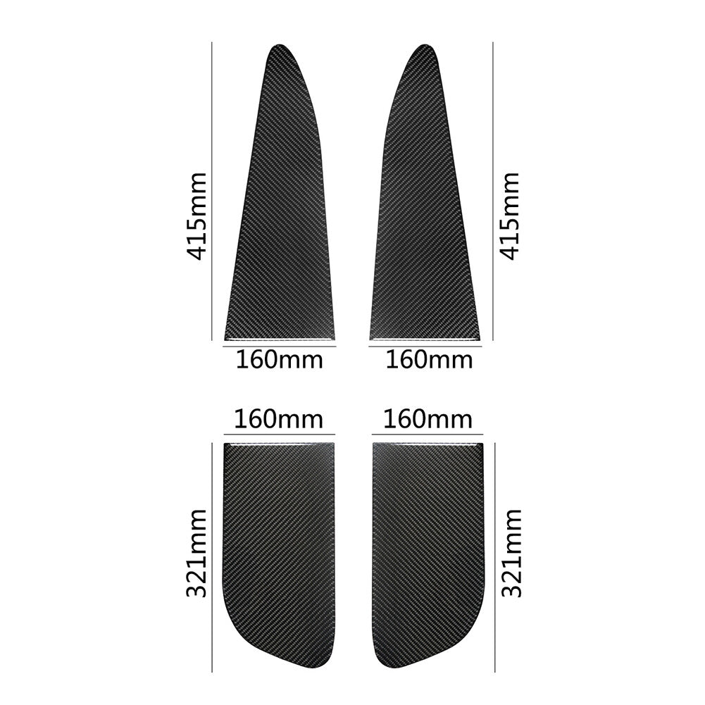 4Pcs Carbon Fiber Center Console Side Frame Trim for Dodge Durango 2014-2020