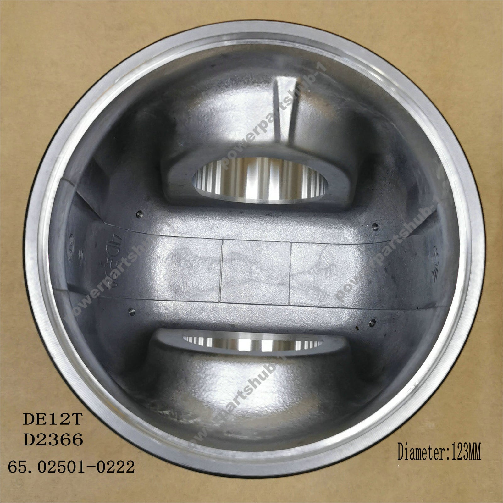 Engine piston 65.02501-0222 for Doosan Excavator engine DE12 DE12TI D2366 787