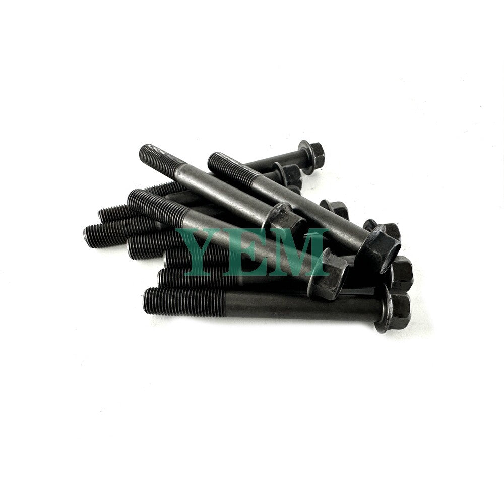 1 Set Engine Head Bolt 10pcs For Yanmar 2TNV70 Engine 2TNV70 Cylinder Head Bolt