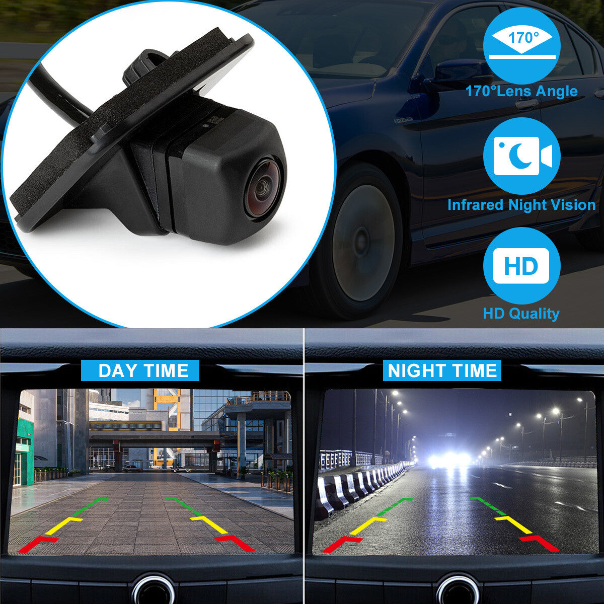 39530-T2A-A31 Rear View Parking Backup Camera For 2014-18 for Honda Accord 2.4L 3.5L