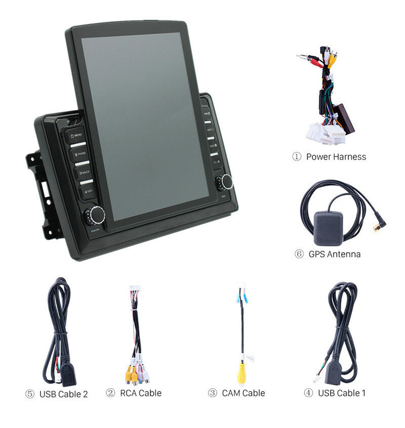 9.7in Android Car Radio Stereo for Wrangler Country Charger Multimedia GPS Navi