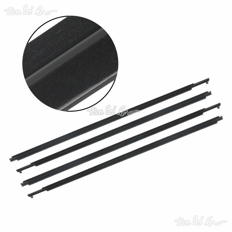 Car Quarter  Door Belt Moulding Black Set for Toyota Prado FJ/LC150 2010-2020