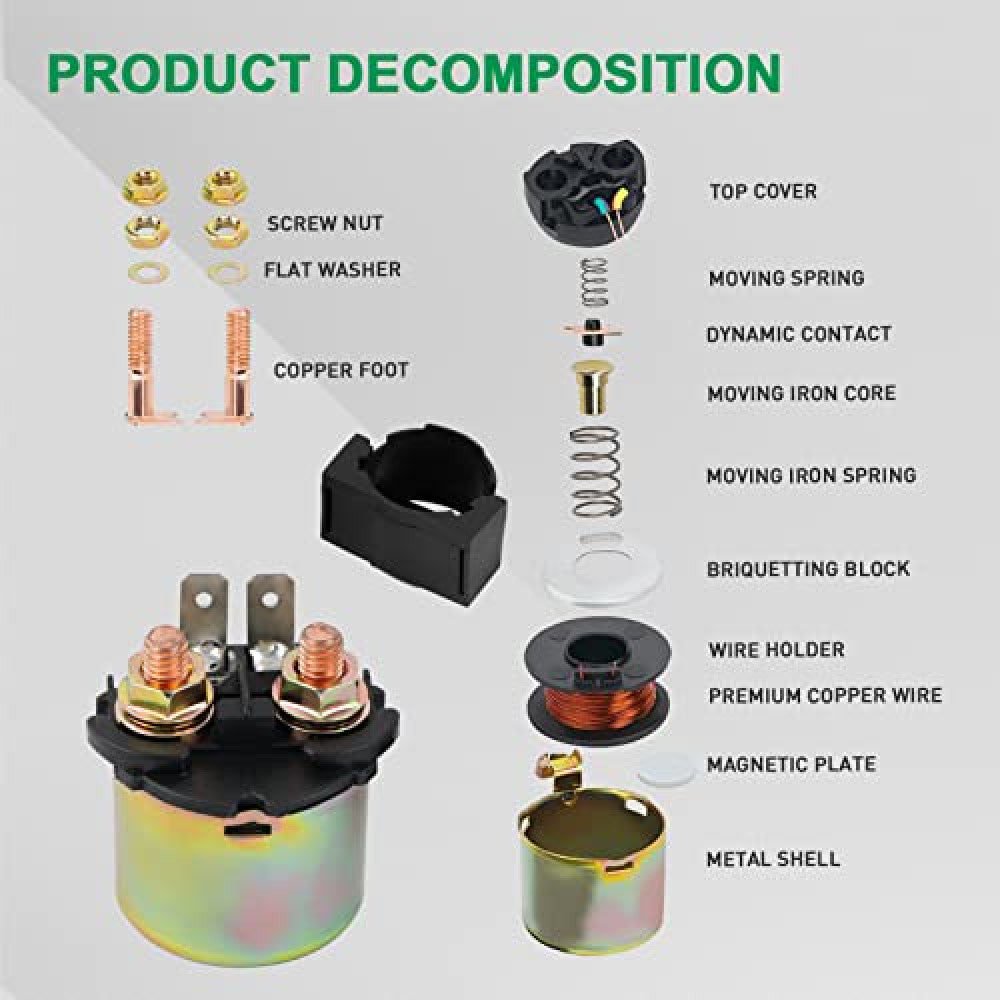 Starter Solenoid Relay for Kawasaki Prairie 300 1999-2002 KVF300B KVF300A 4x4