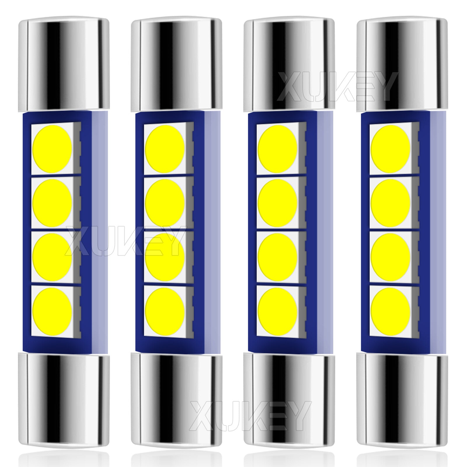4x 12V 28mm/29mm LED Festoon Fuse Interior Car Light Bulb Dome Vanity Visor Lamp