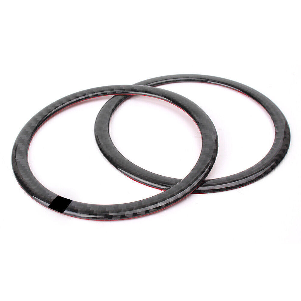 for BMW E90 3 Series E84 X1 Carbon Fiber Door Speaker Loud Cover Sticker Trim
