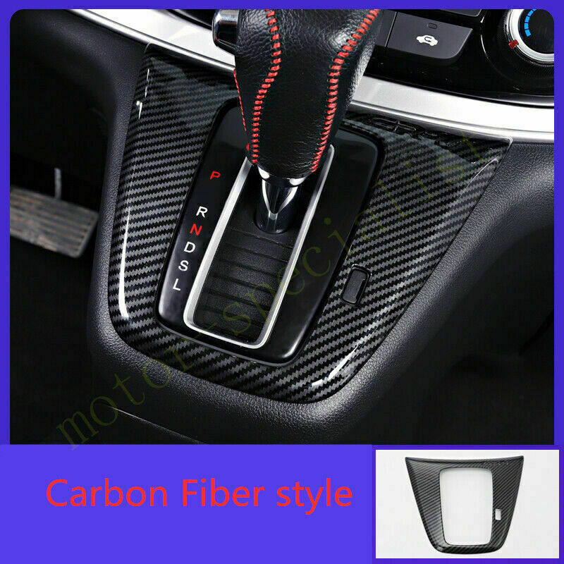 for Honda CRV CR-V 2012-2016 Carbon Fiber ABS Inner Gear Shift Panel Cover Trim