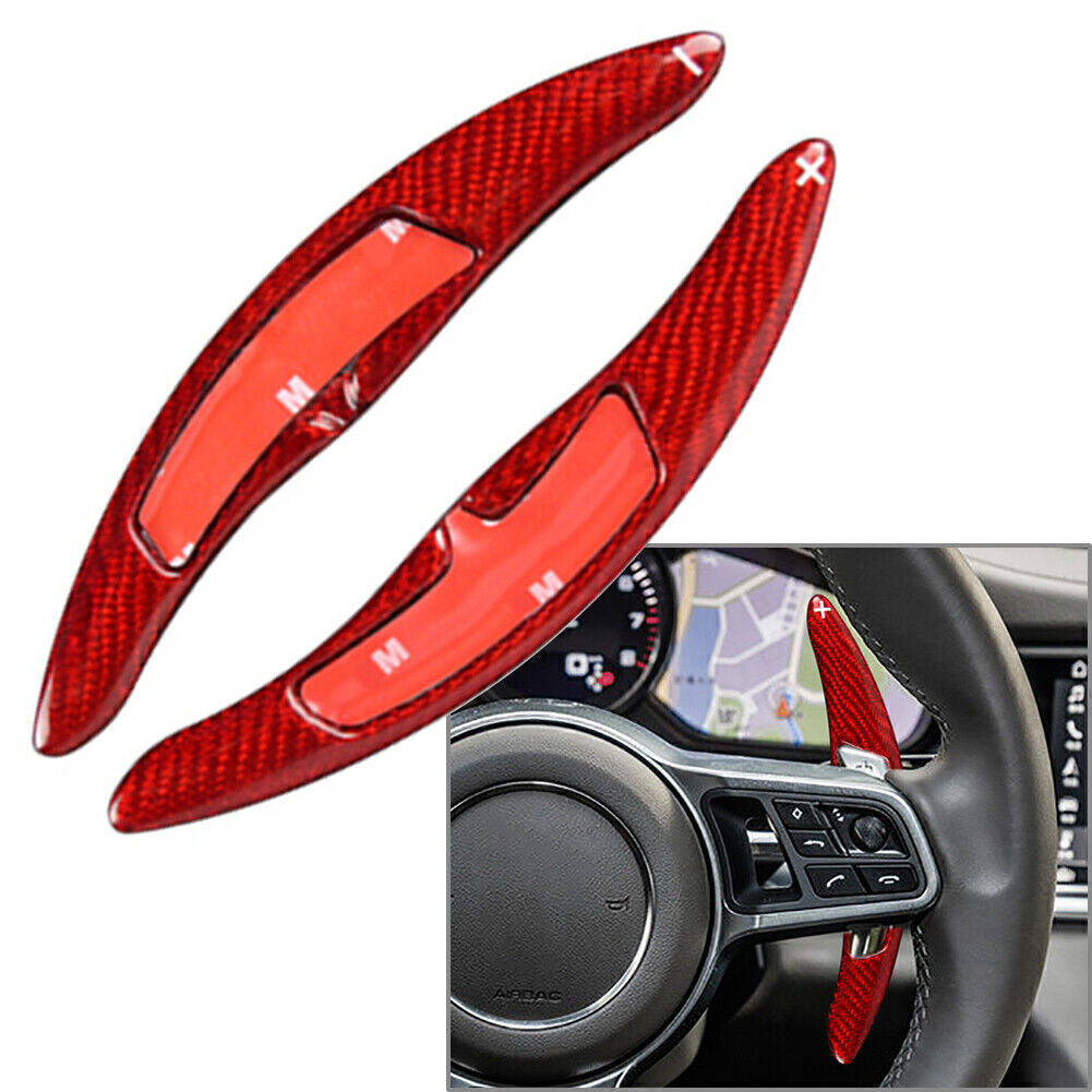 Steering Wheel Shifter Paddle Extender for Porsche 911/991/718 PDK Carbon Fiber