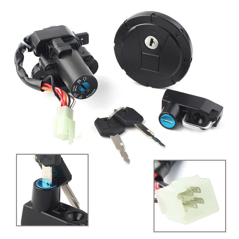 for Kawasaki KLX250/250S/SF KL250 KLX125 Ignition Switch Fuel Gas Cap Lock Set