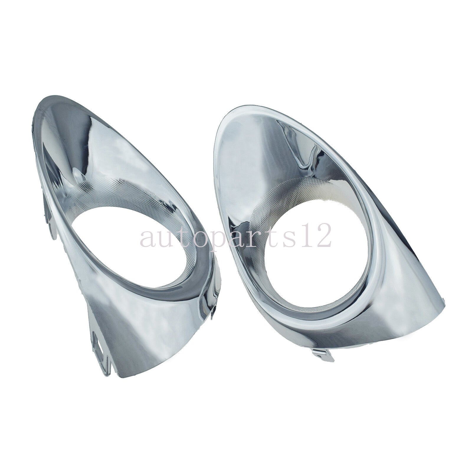 A pair of front left and right fog light trim bezels for Lexus RX450h and RX350 (2013-2015).