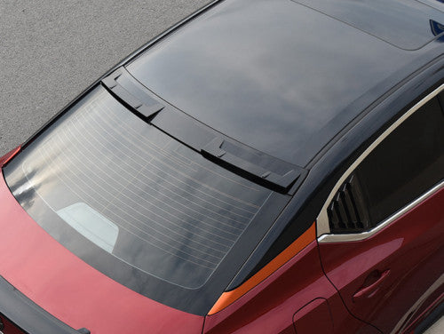 1X Gloss Black Window Roof Trunk Spoiler Wing Flap Trim for Nissan Sentra 20-23