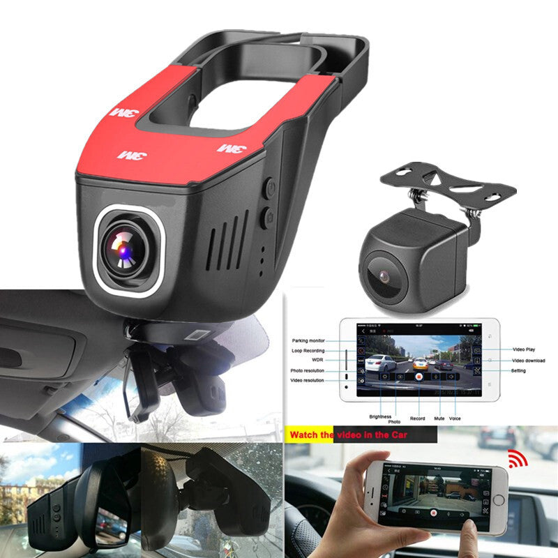 Car Hidden DVR Dash Camera Driving Recorder 1080P Digital Video Recorder Dashcam