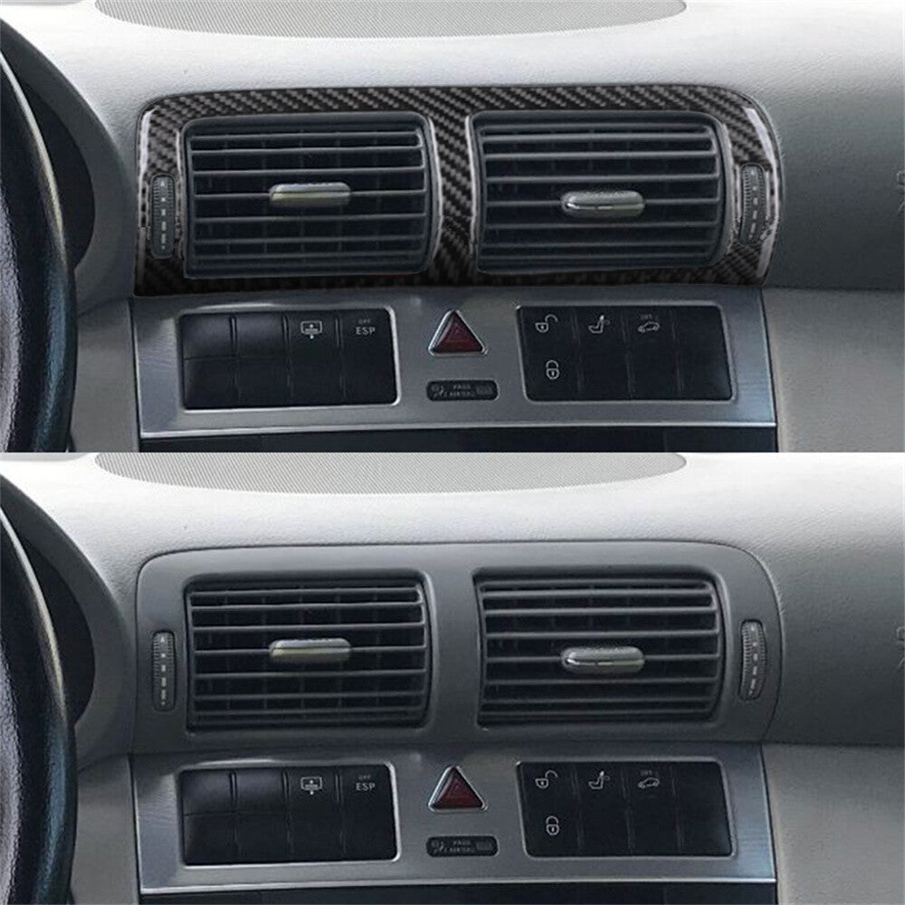 Carbon Fiber Center Air Vent Outlet Cover for Mercedes-Benz C Class W203 2005-07