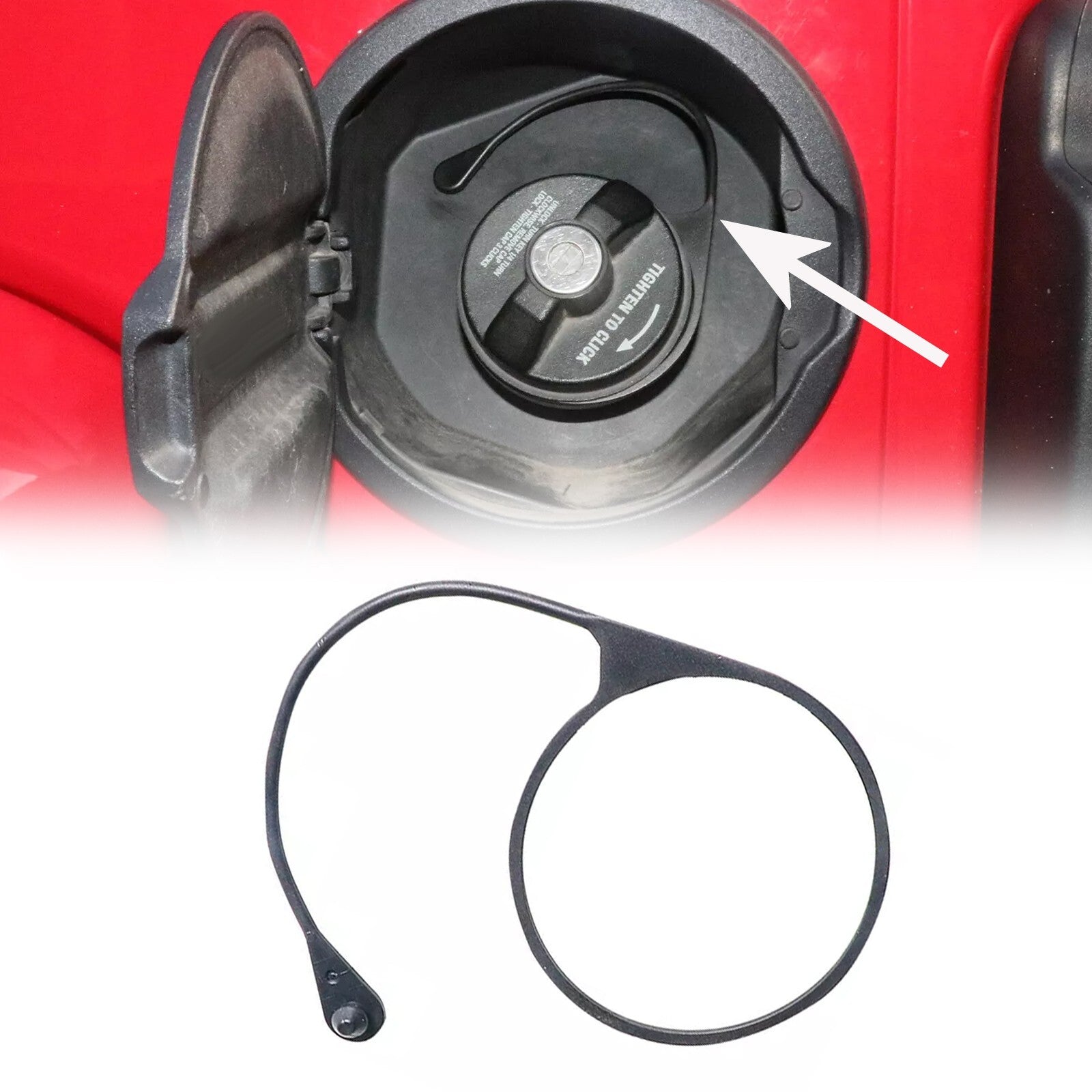 Car Fuel Filler Gas Cap Cord for Jeep for Wrangler JL JT 4XE 2018+ Accessories