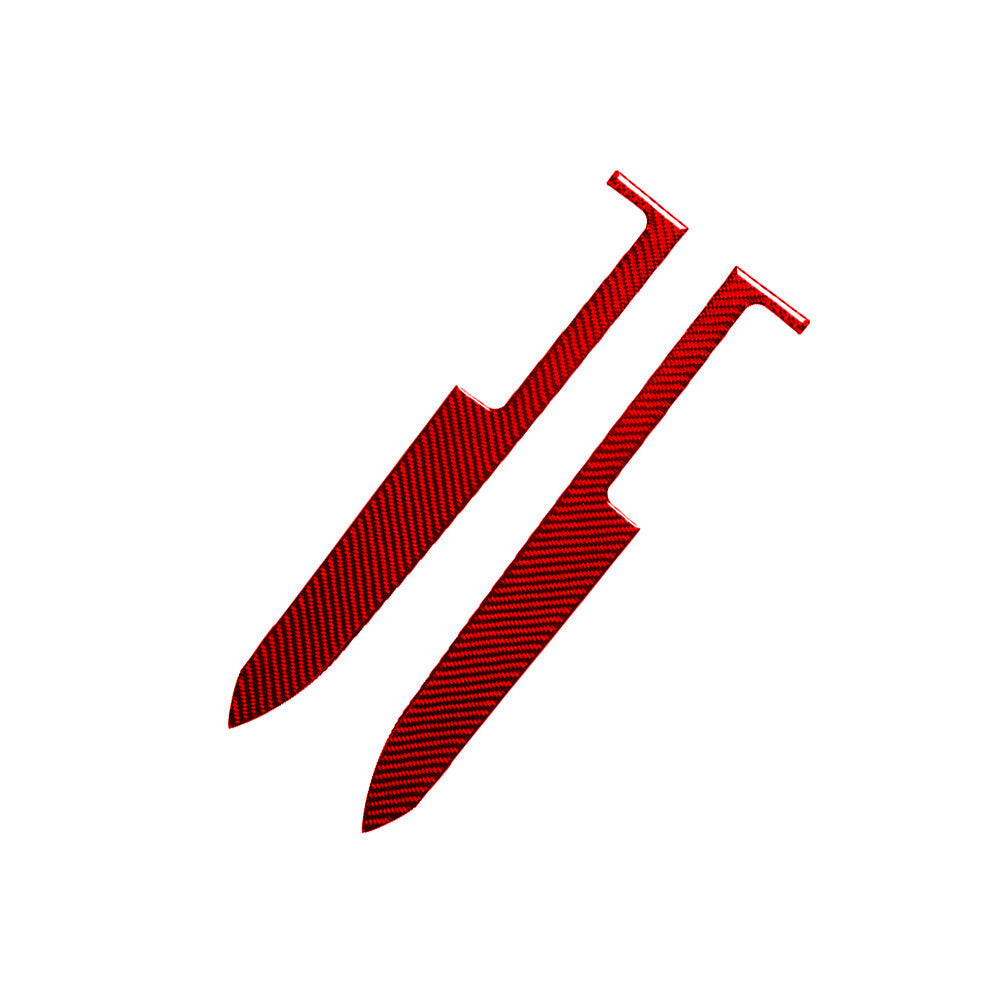 Red Carbon Fiber Interior Door's Panel Cover Trim for Ford for Mustang 2005-2009