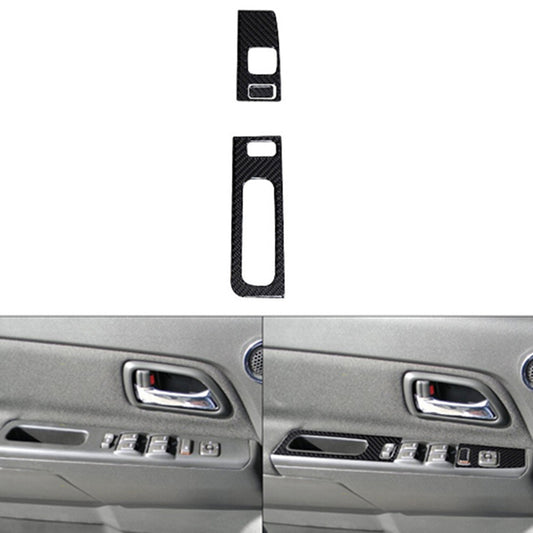 3X Carbon Fiber Driver Door Control Cover For Colorado 2004-12/ for canyon 2005-2012