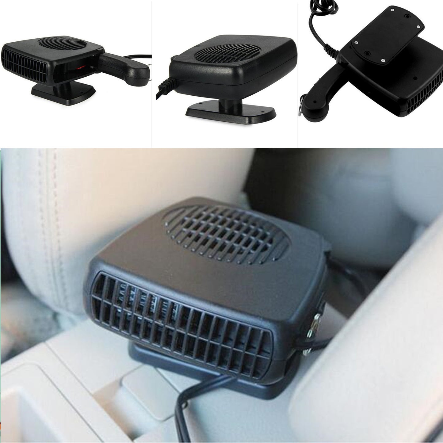 12V 150W Car Portable Ceramic Heating Cooling Dry Heater Fan Defroster Demister